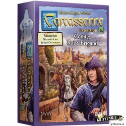 JEU CARCASSONNE - EXTENSION 6 : COMTE, ROI ET BRIGAND